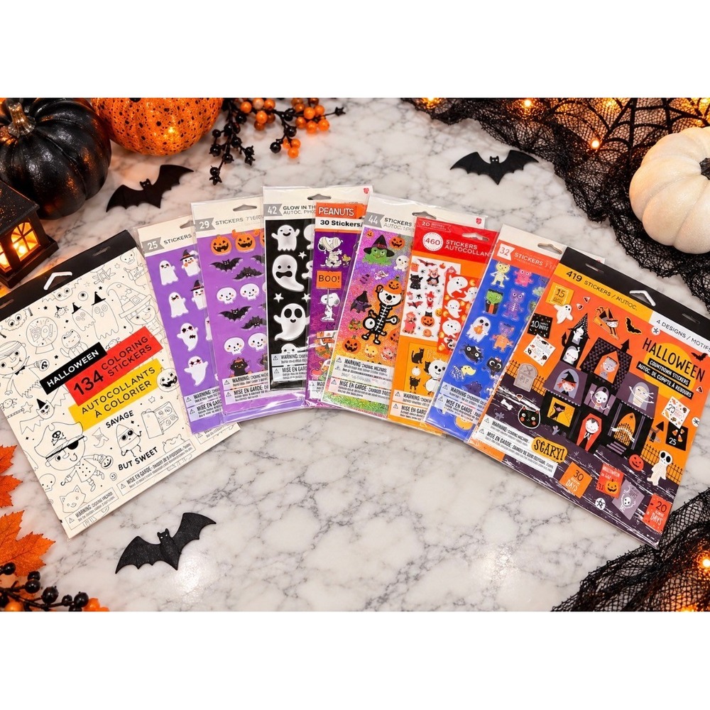 Halloween Sticker Bundle Lot 1,000+Stickers New